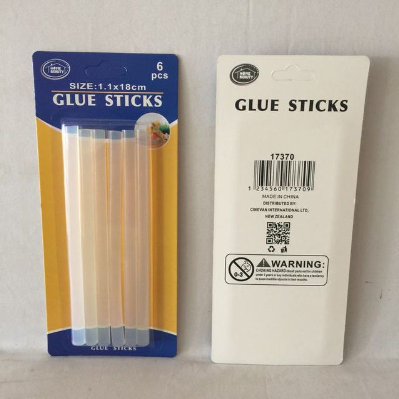 Glue Stick - 1.1 x 18cm (12 Packs)