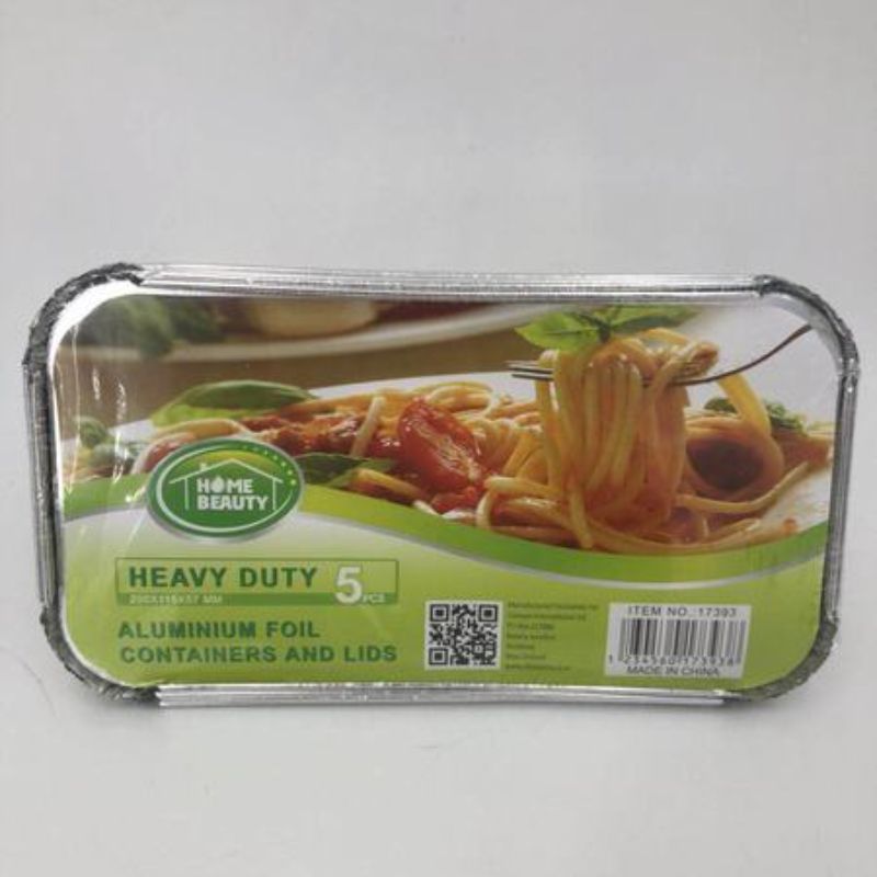 Aluminium Foil Containers and Lids - 205mm (30pcs)
