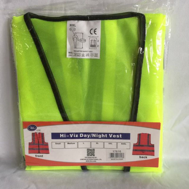 Safety Vest - Yellow XXXL (Set of 12)