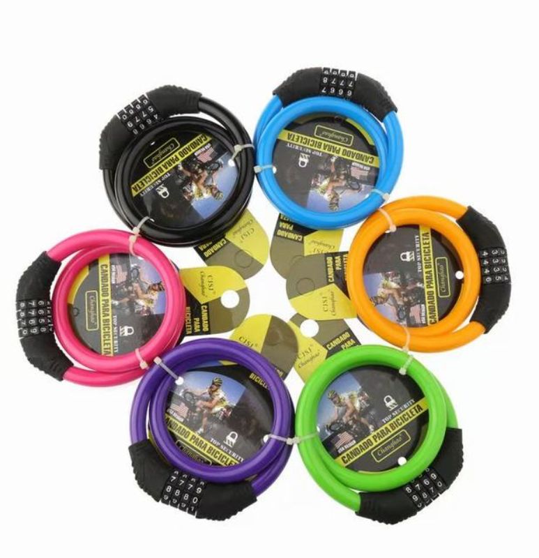 Bike Lock - Colour (Set of 12 Asstd)