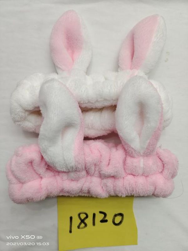 Hair Band - Fluffy Pink (Set of 6)