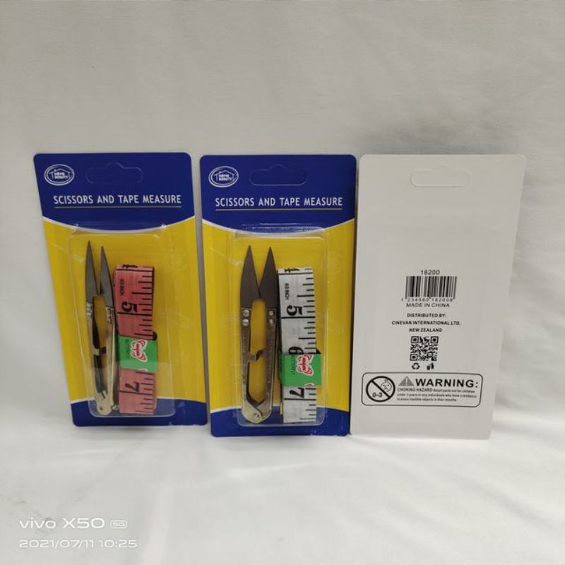 Sewing Scissors and Tape Measure Set (12 Sets)