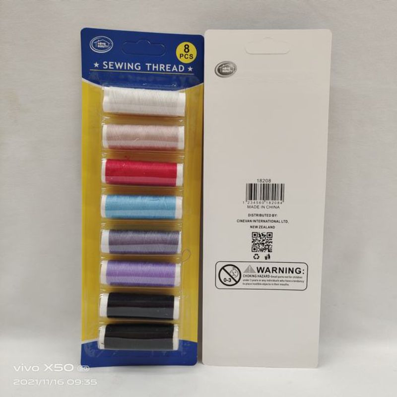 Sewing Thread - 8pc Pack (12 Packs)