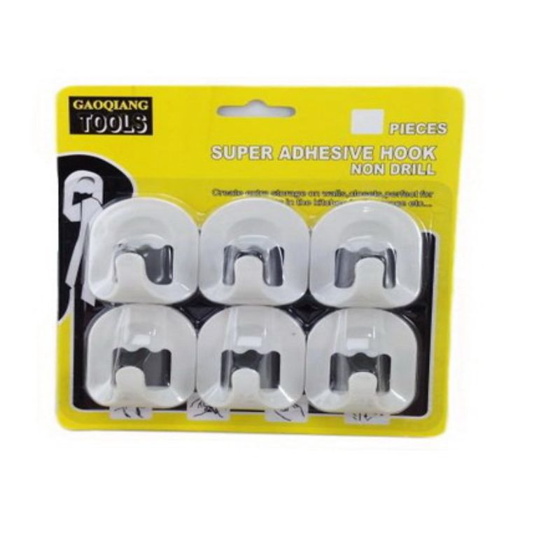 Super Adhesive Hook - 6pcs (12 Packs)