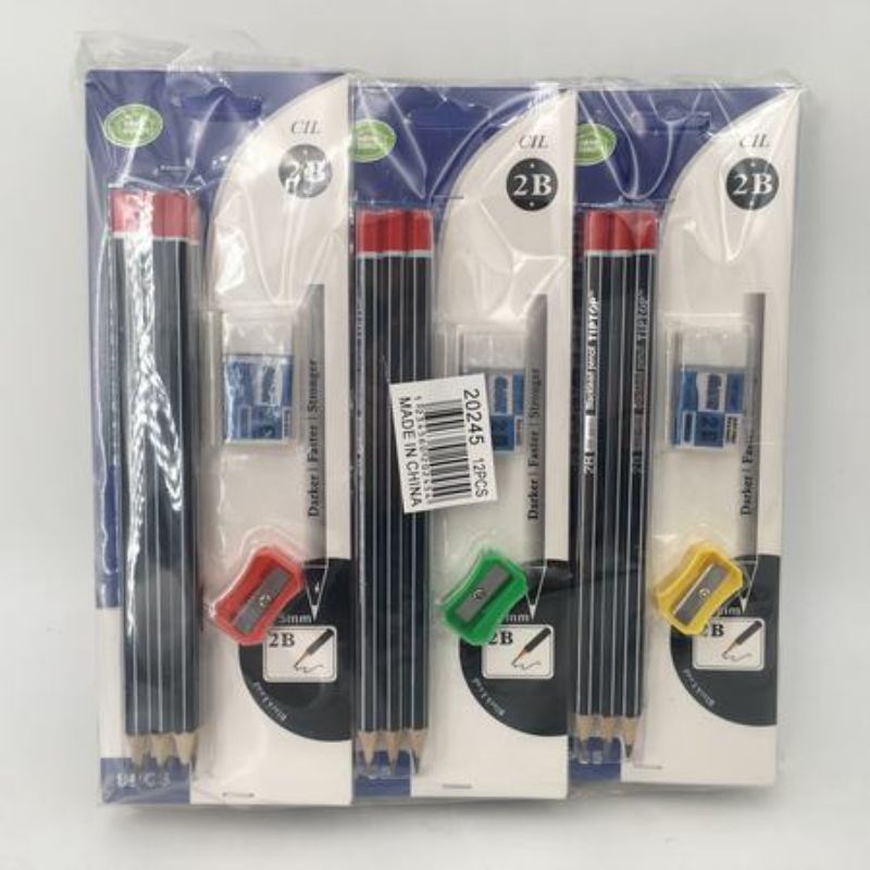 Pencil - 2B 8pc Pack (12 Packs)