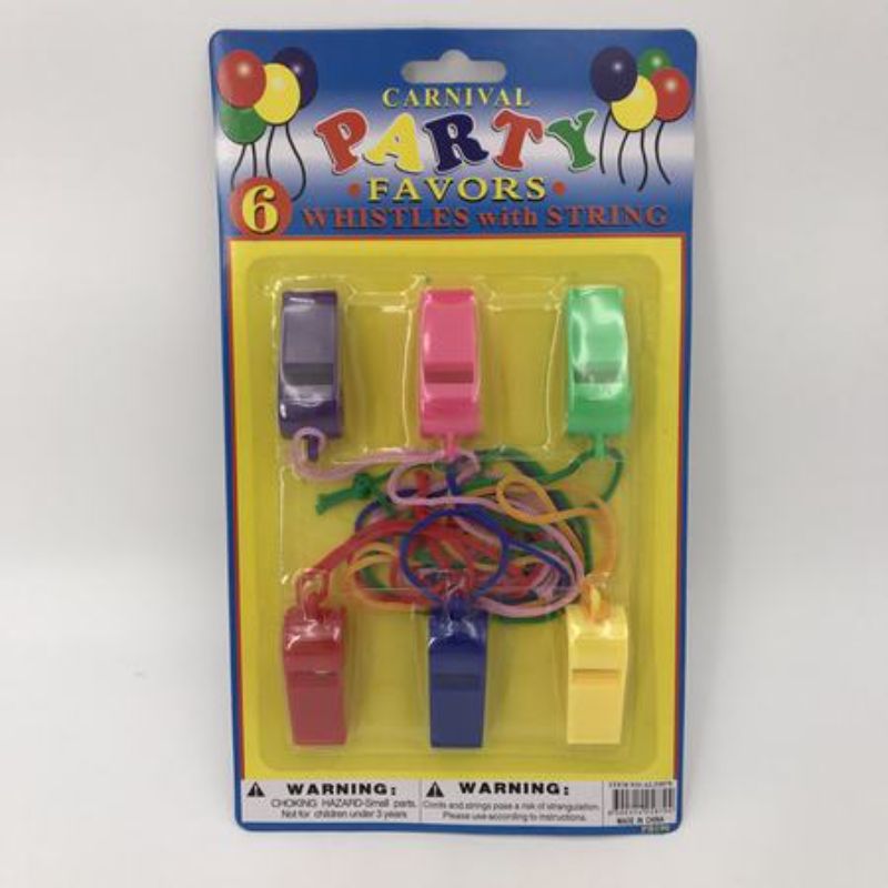 Whistles - 6pc Pack (12 Packs)