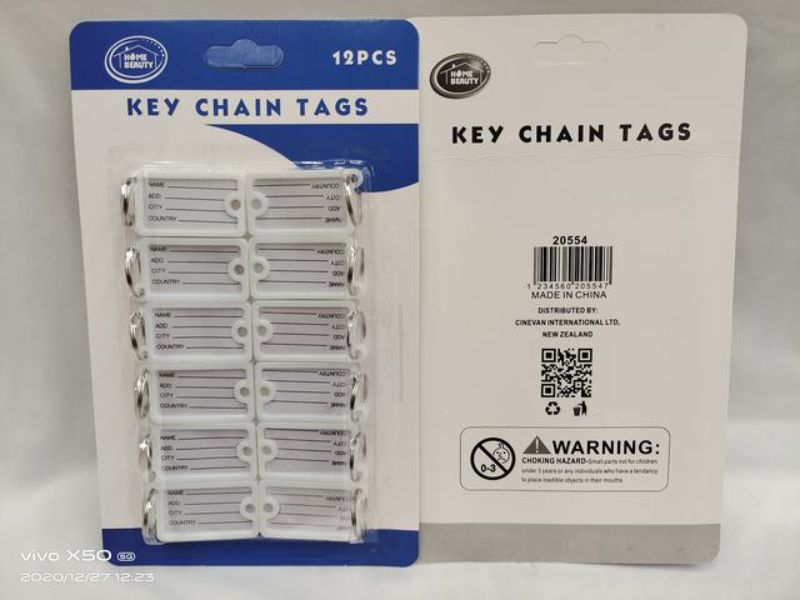 Key Tags (12 Packs)
