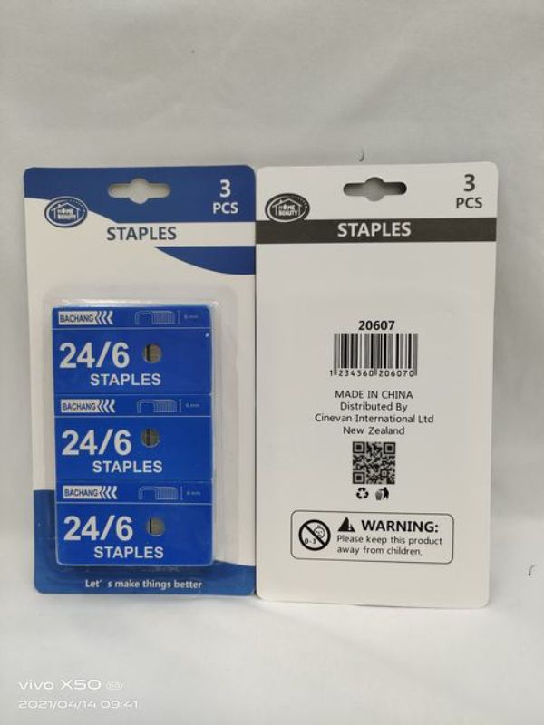 Staples - 24/6 (12 Packs)