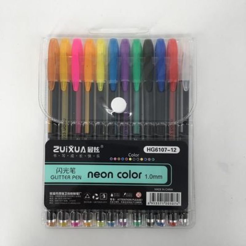 Glitter Pens - Neon 12pc Pack (12 Packs)