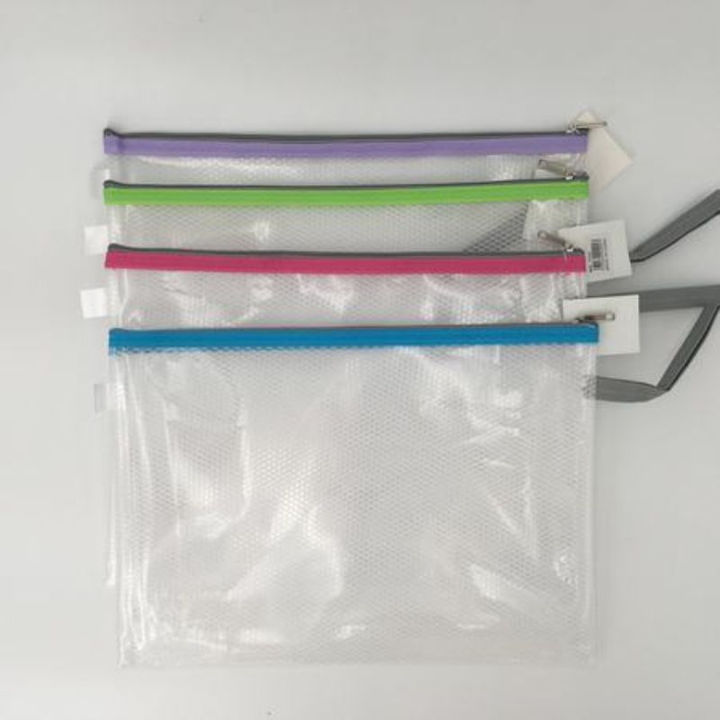 File Bag - Clear Assorted (Set of 12)