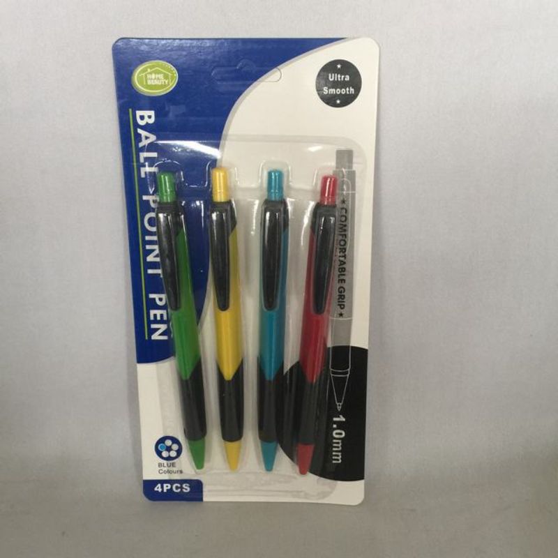 Ball Pen Pack - 4pc Pack (12 Packs)