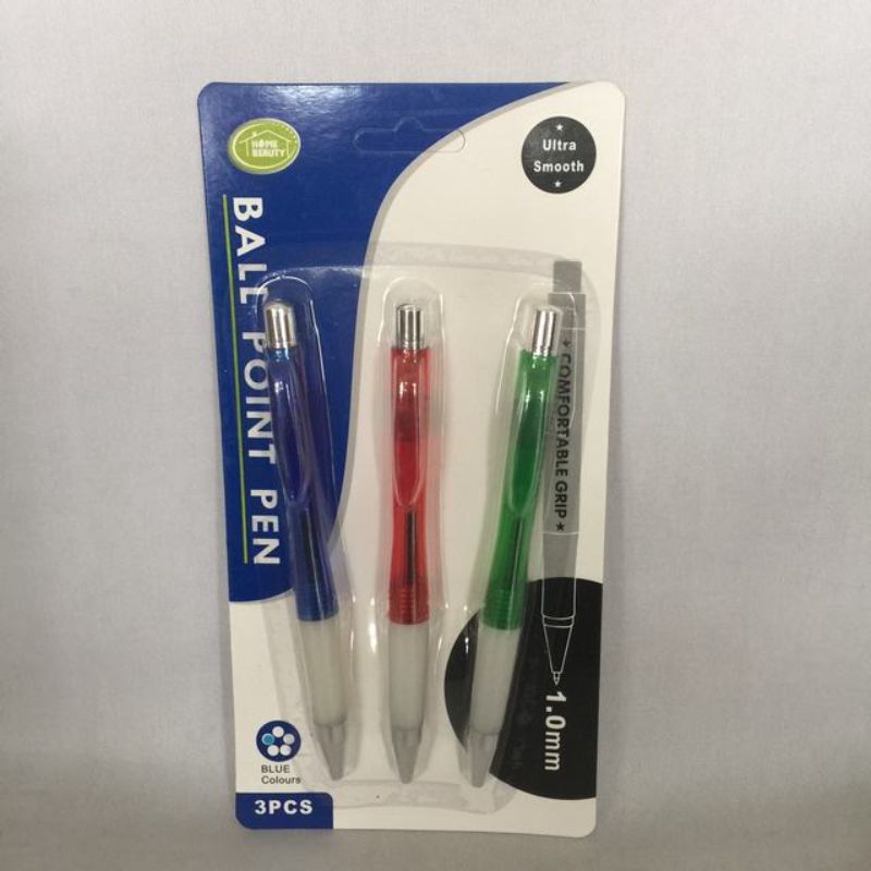 Ball Pen Pack - 3pcs Pack (12 Packs)