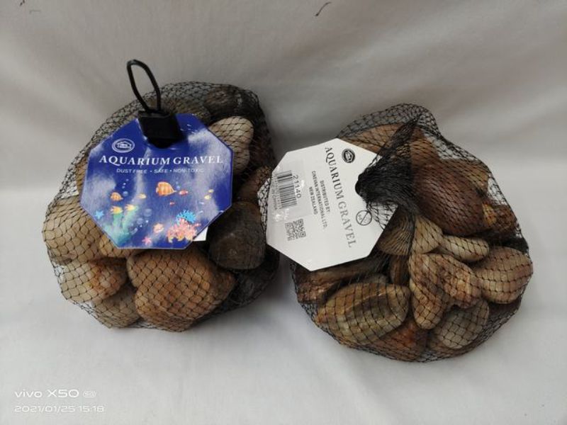 Aquarium Stones - Nature Large Asst 1000g (12 Packs)