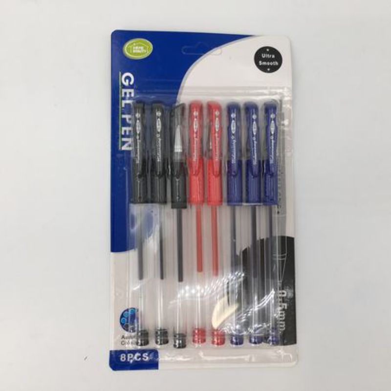 Gel Pens - 8pc Pack (12 Packs)