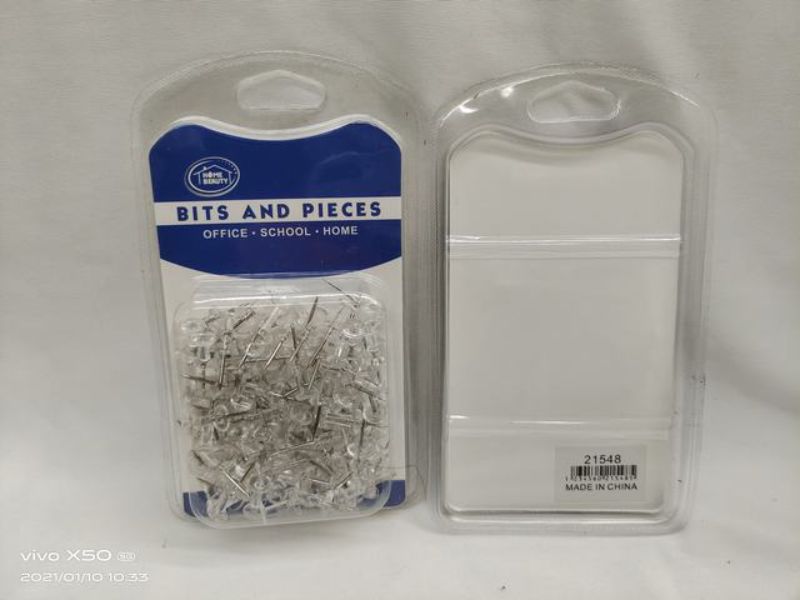 Push Pins - Clear (1200pcs)
