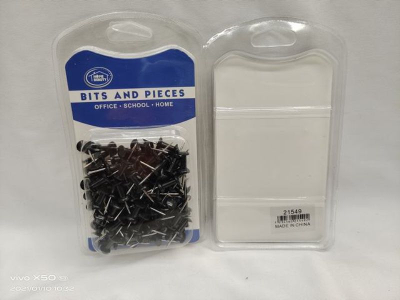 Push Pins - Black (1200pcs)