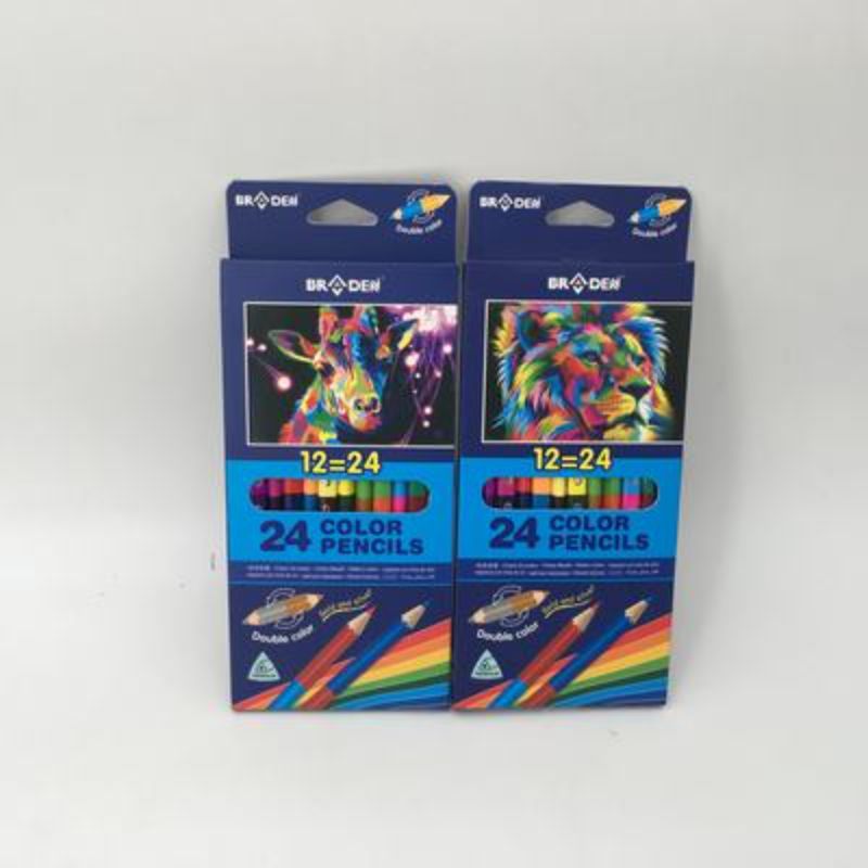 Colour Pencils - Double Sided 12pc Pack (8 Packs)
