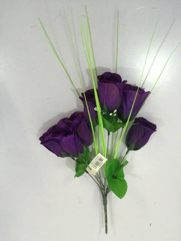 Artificial Flowers - 7 Head Violet (Set of 12)