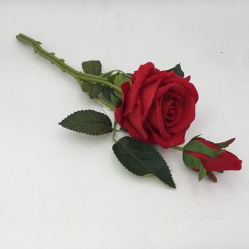 Artificial Flowers - Rose Red (Set of 6)