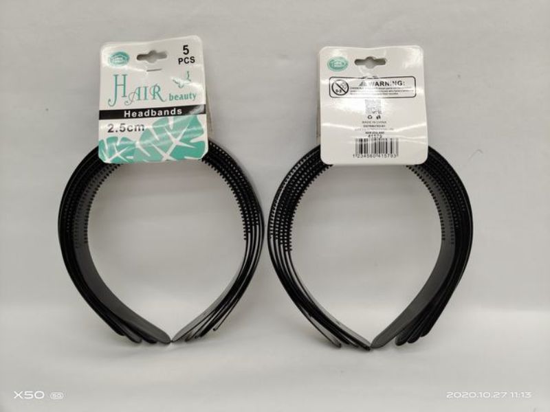 Hair Band -  Black 2.5cm (60pcs)