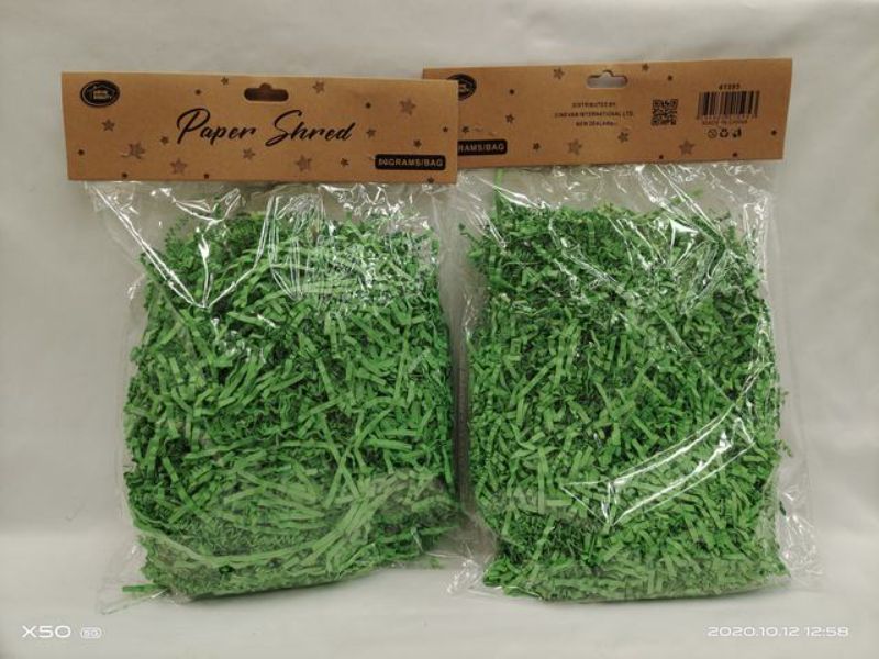 Paper Shred - Green 80g (12 Packs)