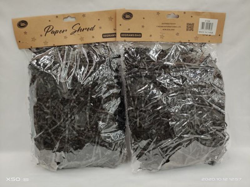 Paper Shred - Black 80g (12 Packs)