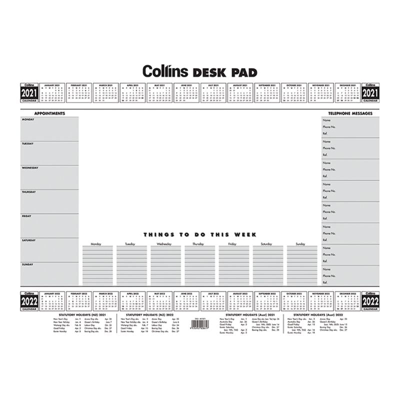 Collins A2 Executive Desk Pad 50lf 2021/2022