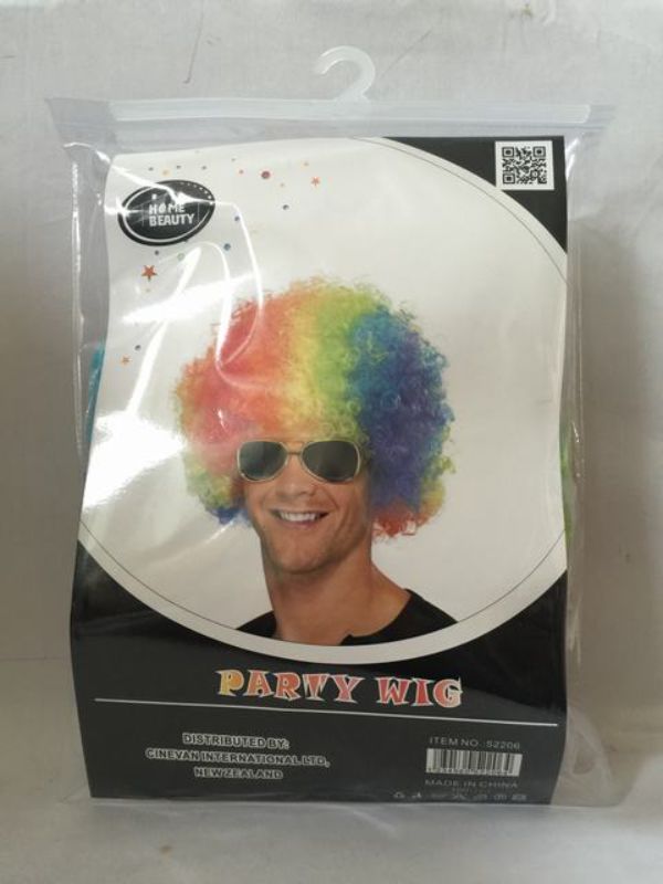 Party Wig - Afro Rainbow (Set of 5)