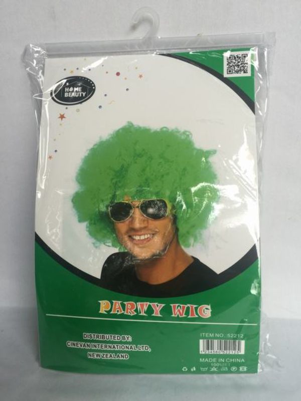 Party Wig - Afro Light Green (Set of 5)