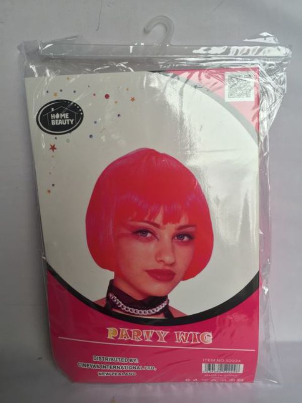 Party Wig - Bob Cut Rose (Set of 5)