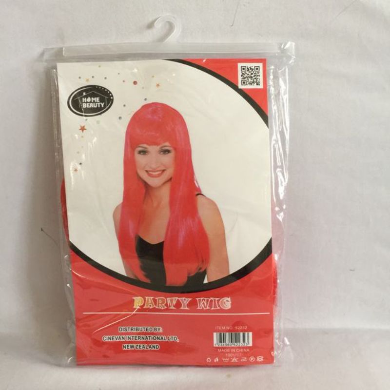 Party Wig - Long Straight Red (Set of 5)