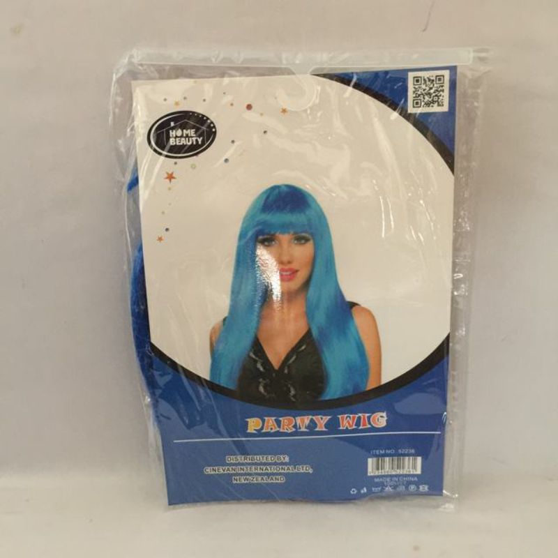 Party Wig - Long Straight Dark Blue (Set of 5)