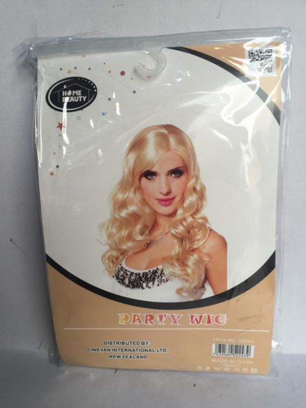 Party Wig - Long Curl Light Gold (Set of 5)