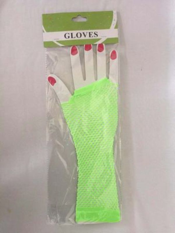 Party Glove - Long Light Green (Set of 12)