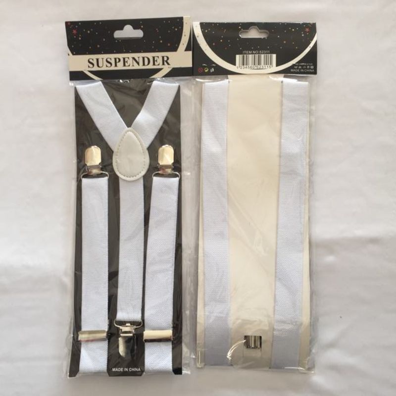 Suspenders - White (Set of 6)