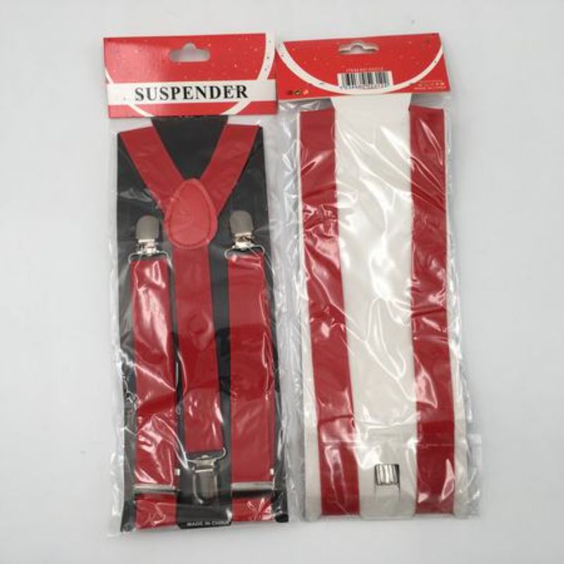 Suspenders - Red (Set of 12)