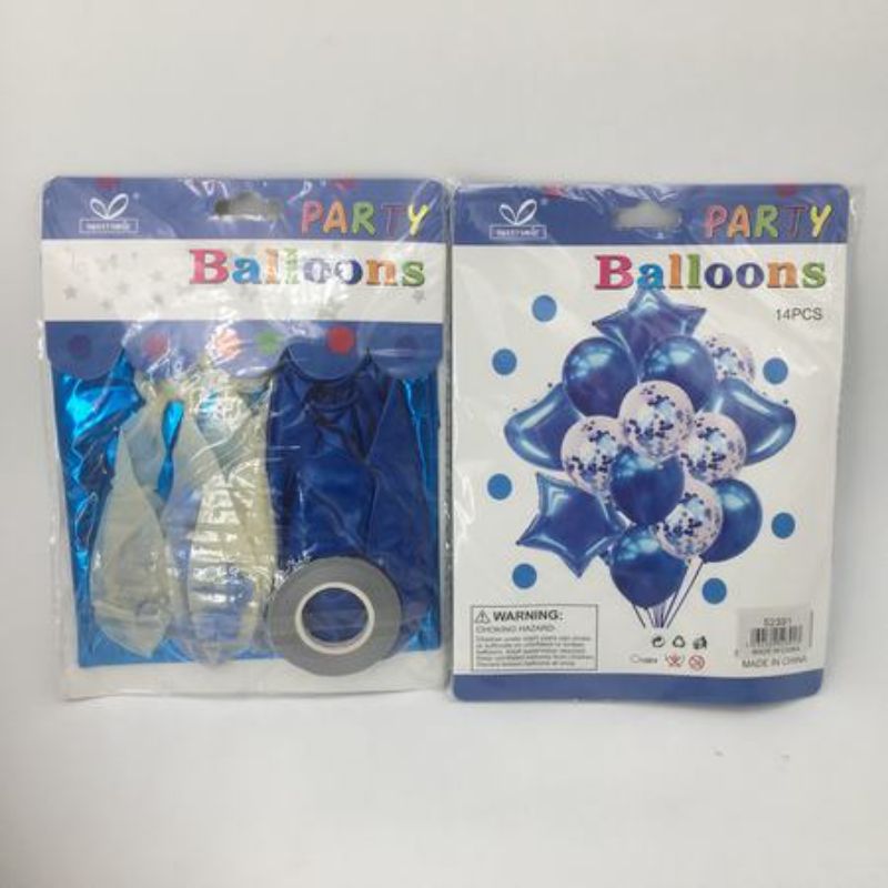 Party Balloons - Blue (168pcs)