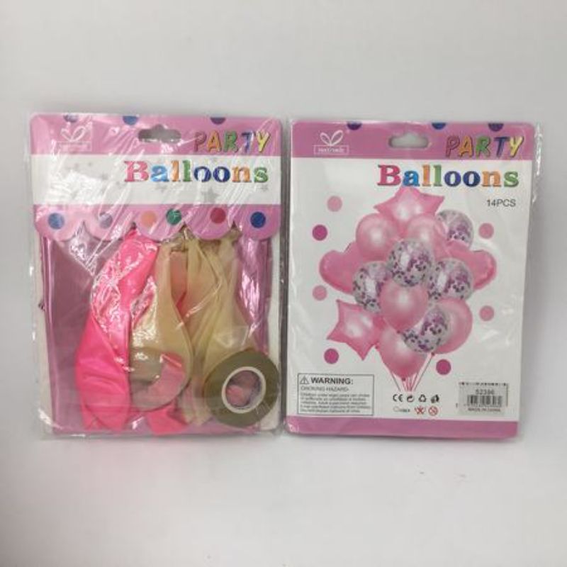 Party Balloons - Pink (168pcs)