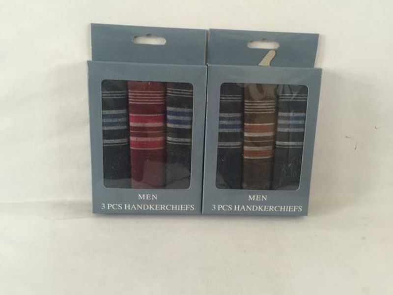 Handkerchief - Man Plain (12 Assorted Packs)