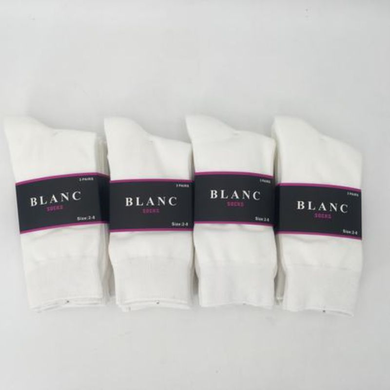 Socks - White 2-8 (12 pairs)