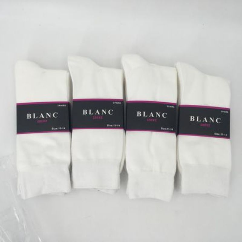 Socks - White 11-14 (12 pairs)