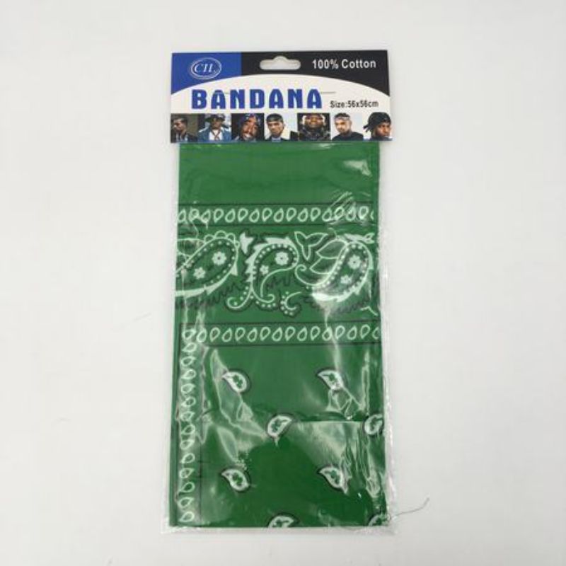 Bandana - 56 x 56cm Green (Set of 12)