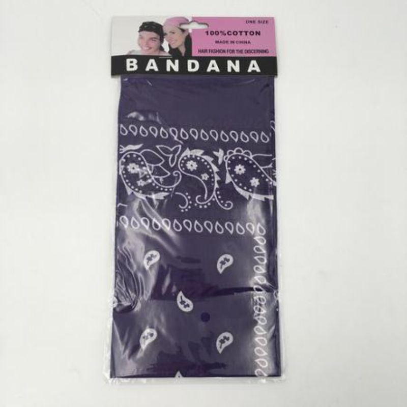 Bandana - 56 x 56cm Dark Purple (Set of 12)