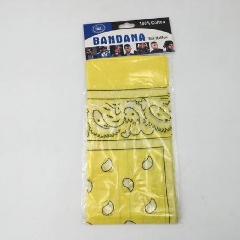 Bandana - 56 x 56cm Yellow (Set of 12)