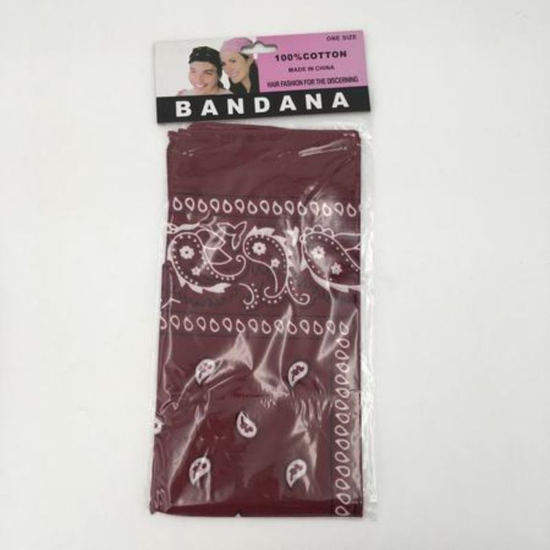 Bandanas - 56 x 56cm Burgundy (Set of 12)