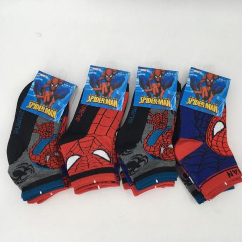 Socks - Spiderman Kid's (Size 3-5)