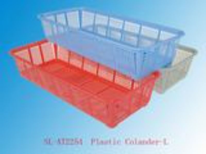 Rectangle Colander - Plastic Large 35CM (Set of 12 Asstd)