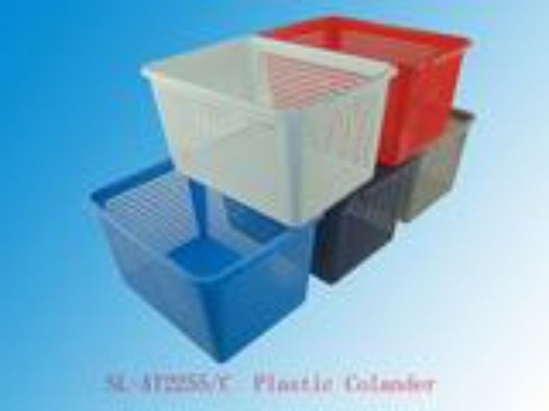 Rectangle Colander - Plastic 28.9CM (Set of 12 Asstd)