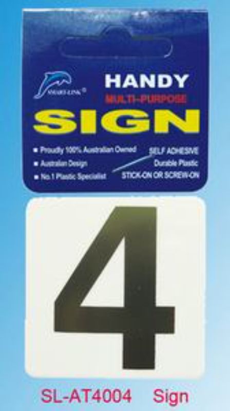 Plastic Sign - 4 (Set of 12)