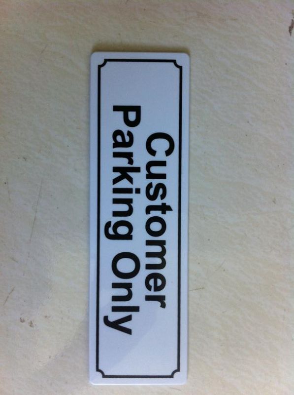 Sign - Customer Parking Only (Set of 12)